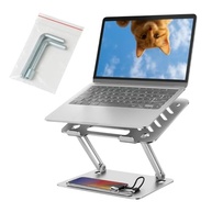Suporte Ajustável Ergonômico para Notebook e Tablet - Compatível com MacBook, Dell, Lenovo, ASUS e Outros - Steel Hook Premium - imagem 2