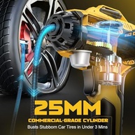 Inflador de Pneu Portátil Sem Fio 160PSI - Compatível com Bateria Dewalt 20V | Compressor de Ar Automático para Carros, Motos e Bicicletas - imagem 5
