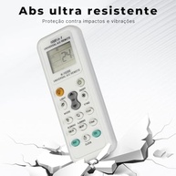 Controle Remoto Universal para Ar-Condicionado – Compatível com LG, Samsung, Consul, Philco, Springer e Electrolux – Display LCD com Temperatura, Fácil Configuração - imagem 5