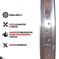 Roda Traseira YBR 125/Factor 125: Aro 18 Completa - imagem 2