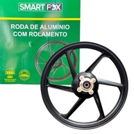 Roda Liga Leve Traseira Fan 125 KS 2009 Preto - Freio a Tambor Completa SmartFox - imagem 2