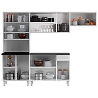 Cozinha Diamante 12 Portas: Aço Branco Completa! - imagem 2