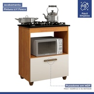 Cooktop 4 Bocas + Balcão Salvia: Cozinha Completa! - imagem 2