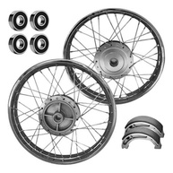 Kit Roda Completa Cg Fan Titan 150 Tambor 4mm + Rolamentos e Lona de Freio - imagem 4