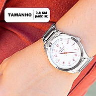 Relógio Champion Prata Rosé + Clutch: Elegância Completa - imagem 2