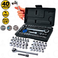 Kit Soquetes 40 Peças: A Ferramenta Completa! - imagem 2