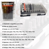 Kit de Bits 61 Peças: A Ferramenta Completa! - imagem 2