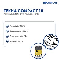 Kit Lavadora de Alta Pressão e Aspirador 10L Tekna: Limpeza Completa - imagem 2