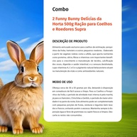 Ração Funny Bunny Delícias da Horta: Nutrição Completa! - imagem 2
