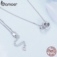 Colar de Corações Bamoer S925: Amor Que Se Completa - imagem 2