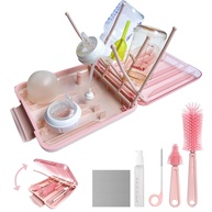Kit Limpeza Mamadeira 7 em 1 com Escovas Silicone - Completo e Portátil - imagem 1