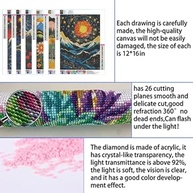 KIT PINTURA DIAMANTE 5D 29x40cm - ARTE FAÇA VOCÊ MESMO PARA ADULTOS COMPLETO - imagem 5