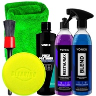 Kit Completo Vonixx: Blend Spray, Restaurax e Pneu Pretinho + Acessórios Karbox - imagem 1