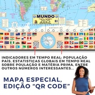 Mapa Mundi Político 2025 Atualizado: Atlas Geográfico Escolar Completo - imagem 3