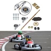 Kit Completo Eixo Traseiro 815mm para Go Kart e ATV: Eixo, Cubo, Corrente e Cilindro Mestre - imagem 1