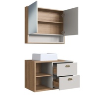 Gabinete Suspenso 80cm Helena: Banheiro Completo! - imagem 2