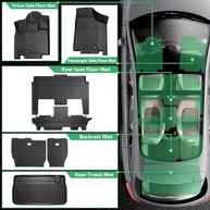 Conjunto Completo de Tapetes TPE para Dodge Grand Caravan e Chrysler Town & Country (Stow'n Go) - Proteção Total All-Weather - imagem 5