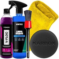 Kit Completo Limpa Vidros e Shampoo Automotivo Vonixx + Acessórios Karbox - imagem 2