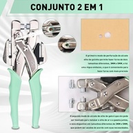 Netpeato: Aplicador de Ilhós 2 em 1 - Portátil, Ergonômico e Completo (3/5mm) - imagem 5