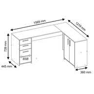 Mesa de Canto Office: Seu Escritório Completo! - imagem 2