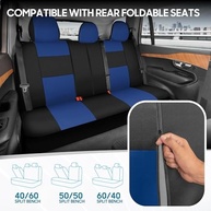 Conjunto Completo Capas de Assento BDK PolyPro Azul e Preto: Proteção e Estilo para Seu Carro - imagem 5