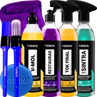 Kit Completo Lavagem Automotiva Vonixx: Cera Carnaúba Tok Final, V-Mol e Restaurax Sintra Fast para Carro, Moto e Bike! - imagem 1