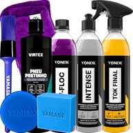 Kit Completo Vonixx: V-Floc, Intense, Tok Final, Pneu Pretinho e Acessórios para Detalhamento Automotivo - imagem 2