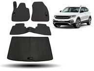Tapete Borracha T-Cross 2019-2023: Kit Completo 4 Peças (Traseiro Inteiriço + Porta-malas) - imagem 2