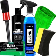 Kit Completo Vonixx & Karbox: Pneu Pretinho, Detalhamento e Proteção 500ml - imagem 1