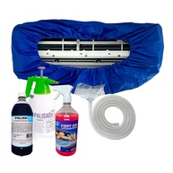Kit Completo para Limpeza de Ar Condicionado 36.000 BTUs - Coletor, Bactericida, Limpa Alumínio e Pulverizador - imagem 1