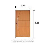 Porta Pivotante 210x120cm Imbuia com Kit Completo - imagem 2