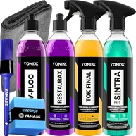 Kit Completo Vonixx V-Floc, Restaurax, Tok Final e Sintra Fast 500ml | Limpeza e Proteção Automotiva Profissional - imagem 2