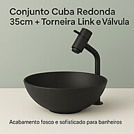 Cuba de Vidro Redonda + Torneira: Seu Lavabo Completo - imagem 2