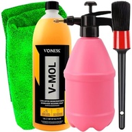Kit Completo Limpeza Automotiva Vonixx: Shampoo V-Mol, Pulverizador, Toalha e Pincel - imagem 2