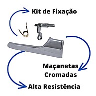 Maçaneta Interna Vectra 05-11 Cromada – Par Completo - imagem 2