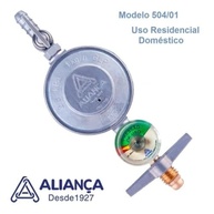 Regulador de Gás com Manômetro Aliança - Kit Completo com Mangueira - imagem 4