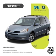 Faróis Completos para Toyota Sienna 2004-2005: Brilho e Segurança Garantidos - imagem 3