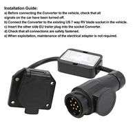 Conversor de Luz de Reboque 13 Pinos Europeu para 7 Vias - Conexão Elétrica Segura e Sem Complicações - imagem 4
