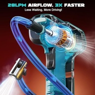 Compressor de Ar Portátil LIVOWALNY Makita 18V: Inflador Sem Fio 150 PSI com Manômetro Digital - imagem 4