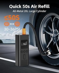 Compressor de Ar Portátil YANTU: Bomba Elétrica Inteligente para Carros e Mais! - imagem 3
