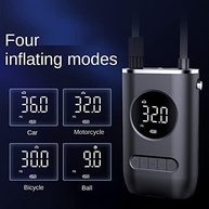 Mini Compressor de Ar Portátil Inteligente: Inflador de Pneu com Display LED e 4 Modos - imagem 5
