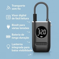 Compressor Portátil Digital com Lanterna LED: Calibragem Rápida e Segura para Pneus de Carro, Moto, Bike e Mais! - imagem 5