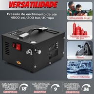 Compressor PCP Netpeato 300 Bar 12V/110V - Potência e Portabilidade para Seus Projetos - imagem 5