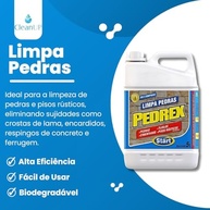 Limpa Pedras e Pisos Rústicos Pedrex Start Concentrado 5L - Antiderrapante e Desincrustante - imagem 3
