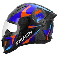 Capacete Fechado Pro Tork Stealth Concept Azul Laranja Brilhante - Tam. 56 | Segurança e Estilo - imagem 1