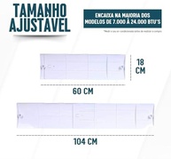 Defletor de Ar Condicionado com Regulagem de Ângulo - 50cm a 100cm | Proteja-se do Ar Direto - imagem 2