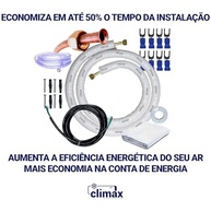 Kit Completo para Instalação de Ar Condicionado Split Inverter 12000/18000 BTUs - Tubos de Cobre 5m 1/4" 1/2" - imagem 3