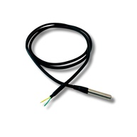 Sensor de Temperatura NTC 5K para Ar Condicionado - Precisão de -55°C a 125°C | Cabo 1m e Encapsulamento PP INOX - imagem 1