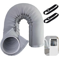 Manga de Isolamento Térmico para Mangueira de Ar Condicionado Portátil - 147cm, 12,7cm a 15cm, Fácil Instalação com Velcro - imagem 1