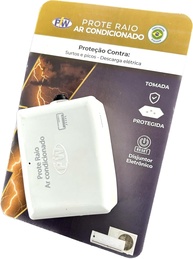 PW Prote Raio Ar Condicionado com Disjuntor Eletrônico Bivolt – Segurança Avançada em Design Elegante Bege - imagem 1